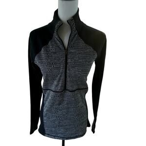 Calia Black White Long Sleeve Pull Over Medium